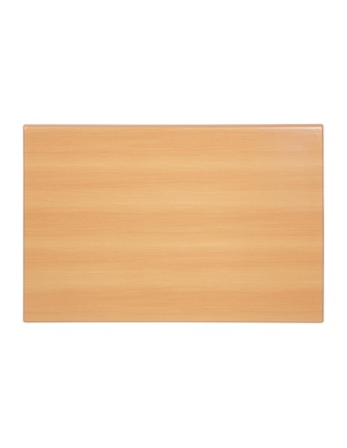 Plateau de table rectangulaire pré-percé Bolero - Hêtre 120x80 cm