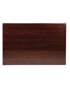 Plateau de table rectangulaire Bolero marron foncé - 120x80 cm