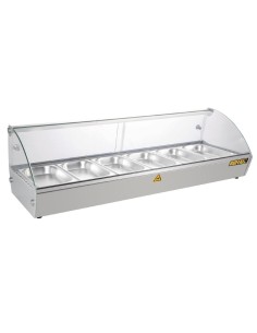 Vitrine chauffante Buffalo 120 cm - 68 L, 30-90°C