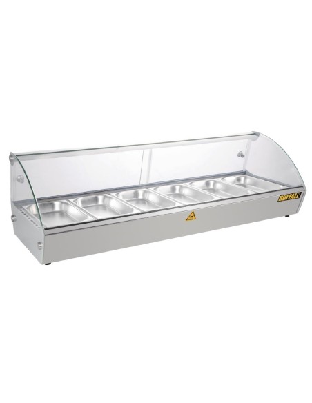 Vitrine chauffante Buffalo 120 cm - 68 L, 30-90°C