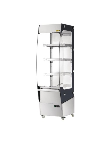 Vitrine libre-service chauffante slim Buffalo 220L - LED