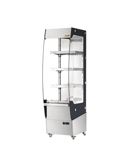 Vitrine libre-service chauffante slim Buffalo 220L - LED