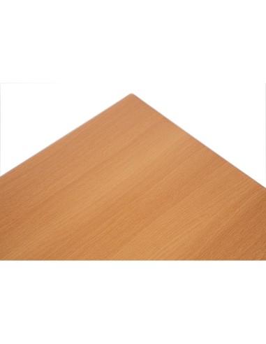 Plateau de table rectangulaire pré-percé Bolero - Hêtre 120x80 cm