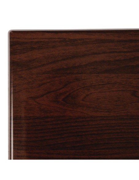 Plateau de table rectangulaire Bolero marron foncé - 120x80 cm