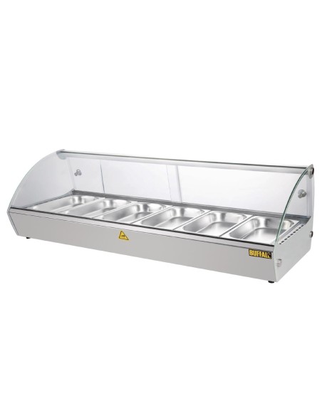 Vitrine chauffante Buffalo 120 cm - 68 L, 30-90°C