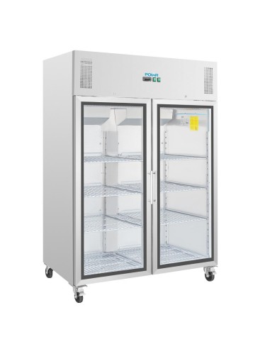 Vitrine réfrigérée Polar GN 2/1 1200L - 2 portes