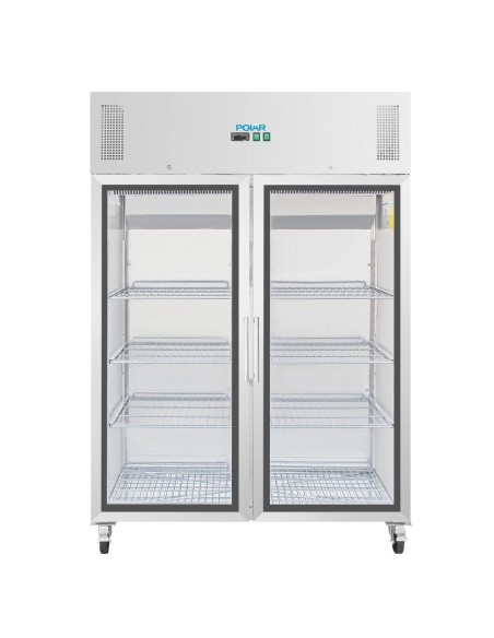 Vitrine réfrigérée Polar GN 2/1 1200L - 2 portes