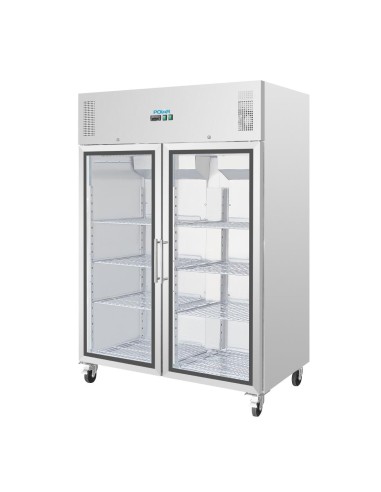 Vitrine réfrigérée Polar GN 2/1 1200L - 2 portes