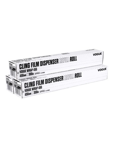 Rouleaux film alimentaire Vogue Wrap450 - Lot de 3 (300 m)