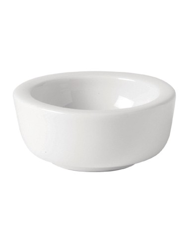 Pots à beurre Utopia Titan blancs 65 mm - lot de 6