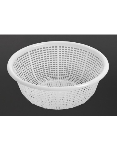 Passoire ronde blanche Vogue 375mm - Polyéthylène