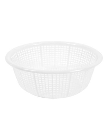 Passoire ronde blanche Vogue 375mm - Polyéthylène