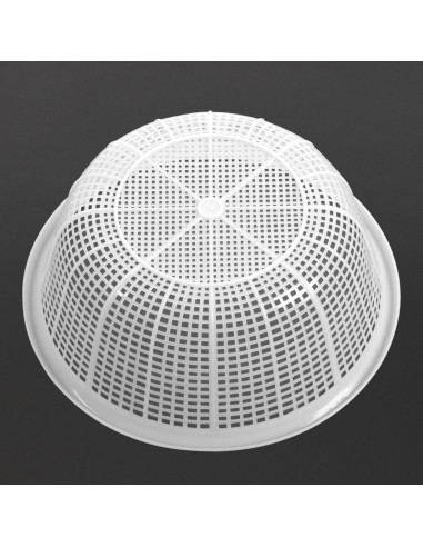 Passoire ronde blanche Vogue 375mm - Polyéthylène