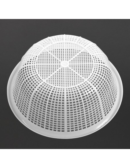 Passoire ronde blanche Vogue 375mm - Polyéthylène