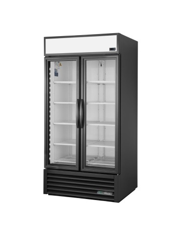 Vitrine positive libre service 2 portes True 991L noire - 5 ans garantie