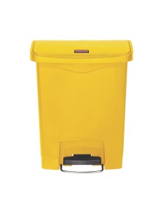 Poubelle à pédale Slim Jim Step-On 30L jaune