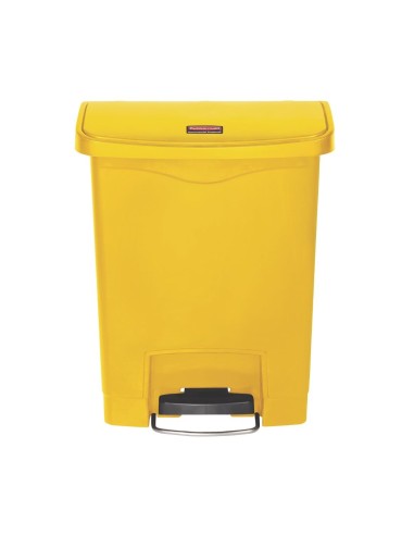 Poubelle à pédale Slim Jim Step-On 30L jaune