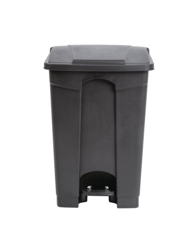 Poubelle à pédale Jantex noire 45L - Hygiène sans contact