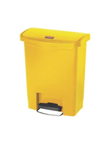 Poubelle à pédale Slim Jim Step-On 30L jaune