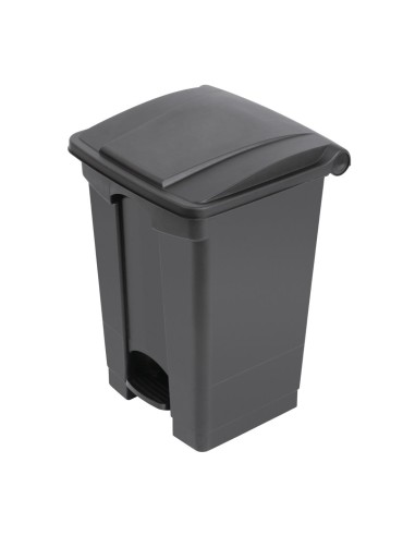 Poubelle à pédale Jantex noire 45L - Hygiène sans contact
