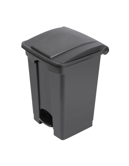 Poubelle à pédale Jantex noire 45L - Hygiène sans contact