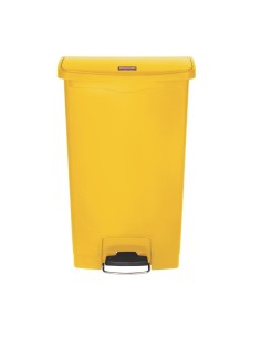 Poubelle à pédale Slim Jim Step-On 68L jaune