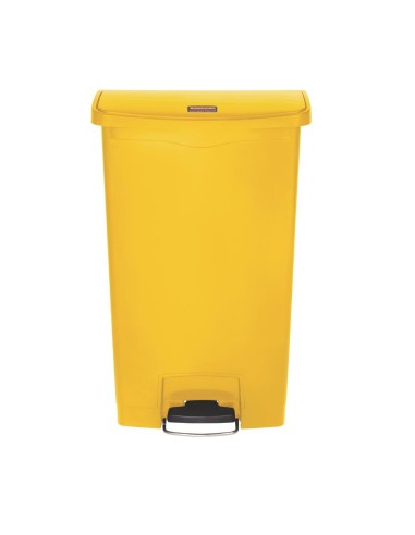 Poubelle à pédale Slim Jim Step-On 68L jaune