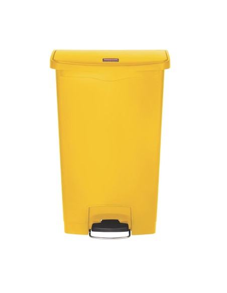 Poubelle à pédale Slim Jim Step-On 68L jaune