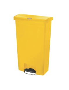 Poubelle à pédale Slim Jim Step-On 68L jaune 2