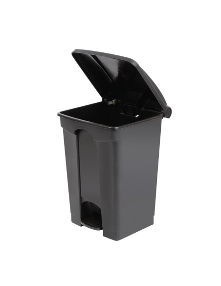 Poubelle à pédale Jantex noire 45L - Hygiène sans contact