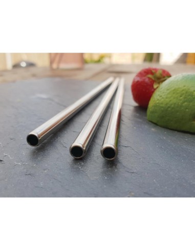 Pailles inox Beaumont 215 mm - lot de 25