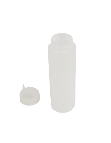 Bouteille souple transparente 681ml - Vogue, 3 embouts