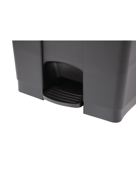 Poubelle à pédale Jantex noire 65L - Hygiène cuisine