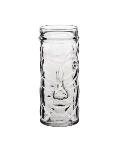 Chopes transparentes Utopia Tahiti Tiki 45 cl - Lot de 6