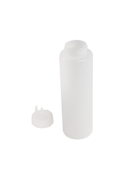 Bouteille souple transparente Vogue 908 ml - 3 embouts