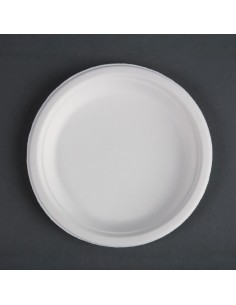 Assiettes compostables Fiesta 17,9 cm - lot de 50