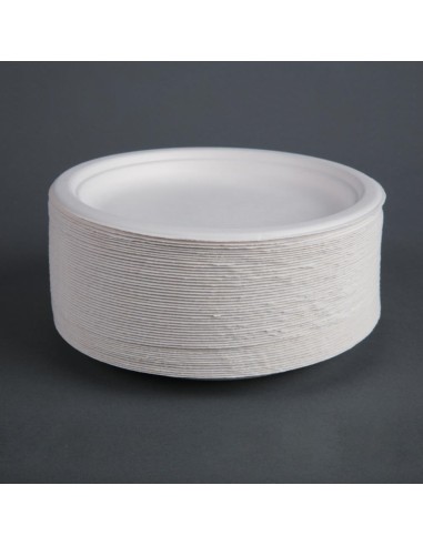 Assiettes compostables Fiesta 17,9 cm - lot de 50