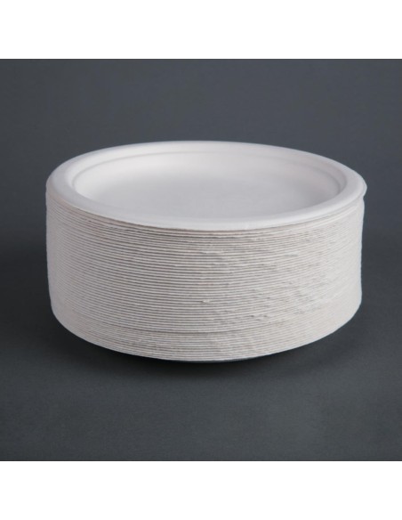 Assiettes compostables Fiesta 17,9 cm - lot de 50