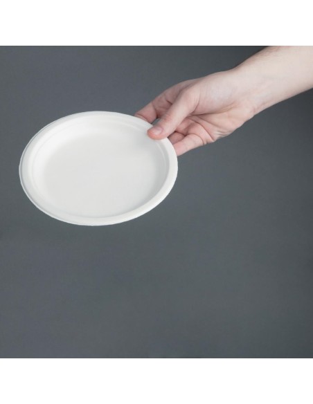Assiettes compostables Fiesta 17,9 cm - lot de 50