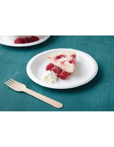 Assiettes compostables Fiesta 17,9 cm - lot de 50