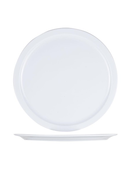 Assiette à pizza blanche Cosy & Trendy 33 cm - lot de 6