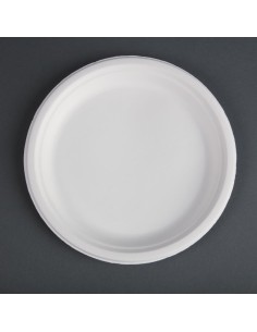Assiettes compostables Fiesta 26 cm - Lot de 50