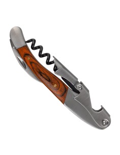 Limonadier Beaumont Deluxe en inox avec manche en bois 2