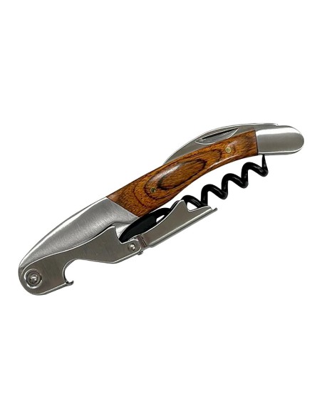 Limonadier Beaumont Deluxe en inox avec manche en bois
