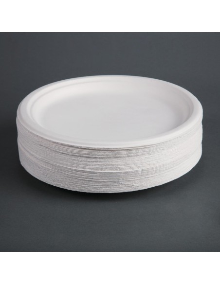 Assiettes compostables Fiesta 26 cm - Lot de 50