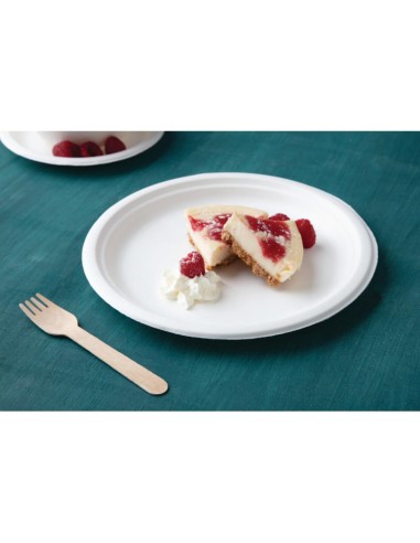 Assiettes compostables Fiesta 26 cm - Lot de 50