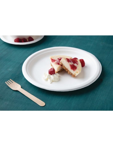 Assiettes compostables Fiesta 26 cm - Lot de 50