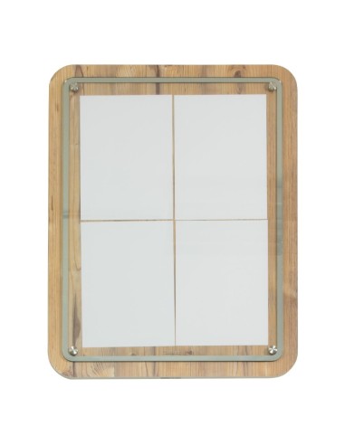 Porte-menu en bois Securit 4xA4 - Marron