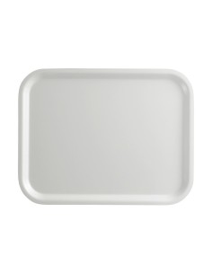 Plateau surface lisse Capri Cambro blanc 320x530 mm