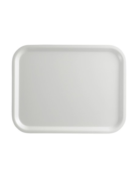 Plateau surface lisse Capri Cambro blanc 320x530 mm